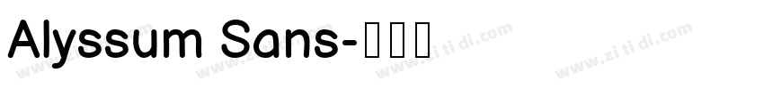 Alyssum Sans字体转换